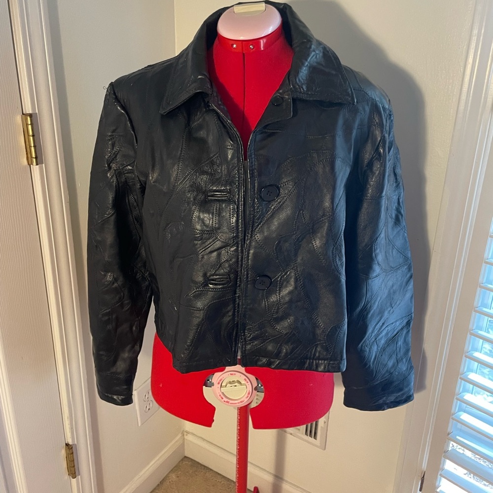 Italian Stone Design Genuine Leather Jacket Navarre Leather Co